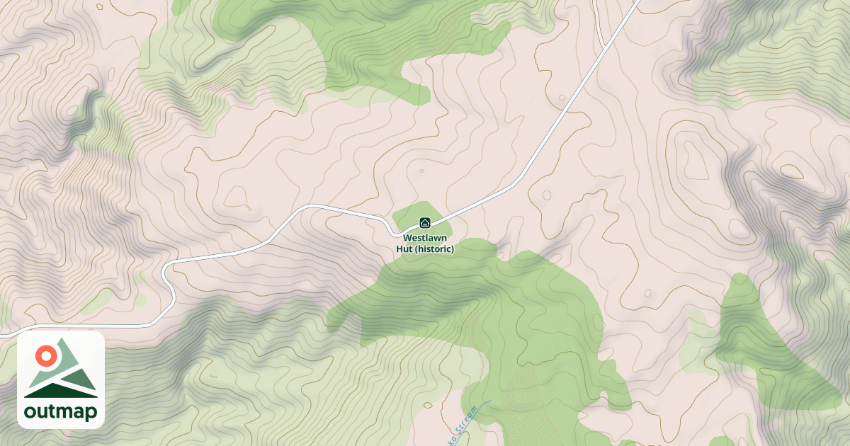 Map of Westlawn Hut (historic)