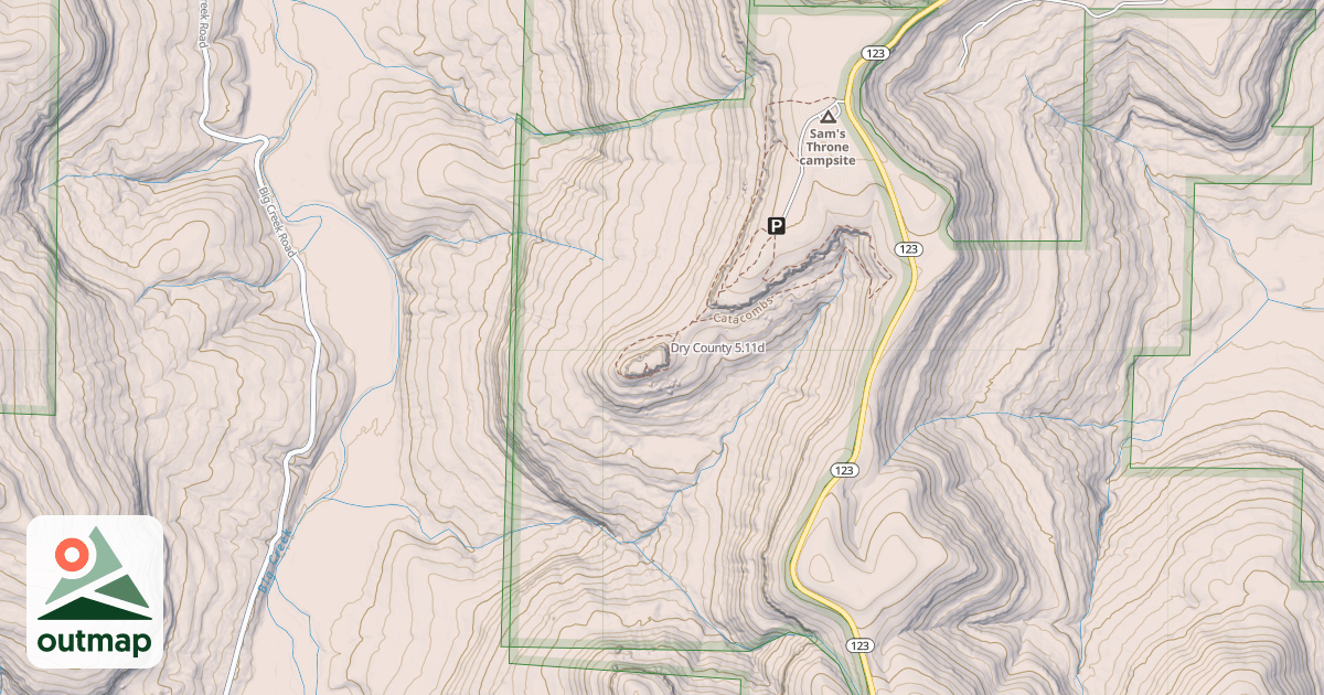 Map of Dry County