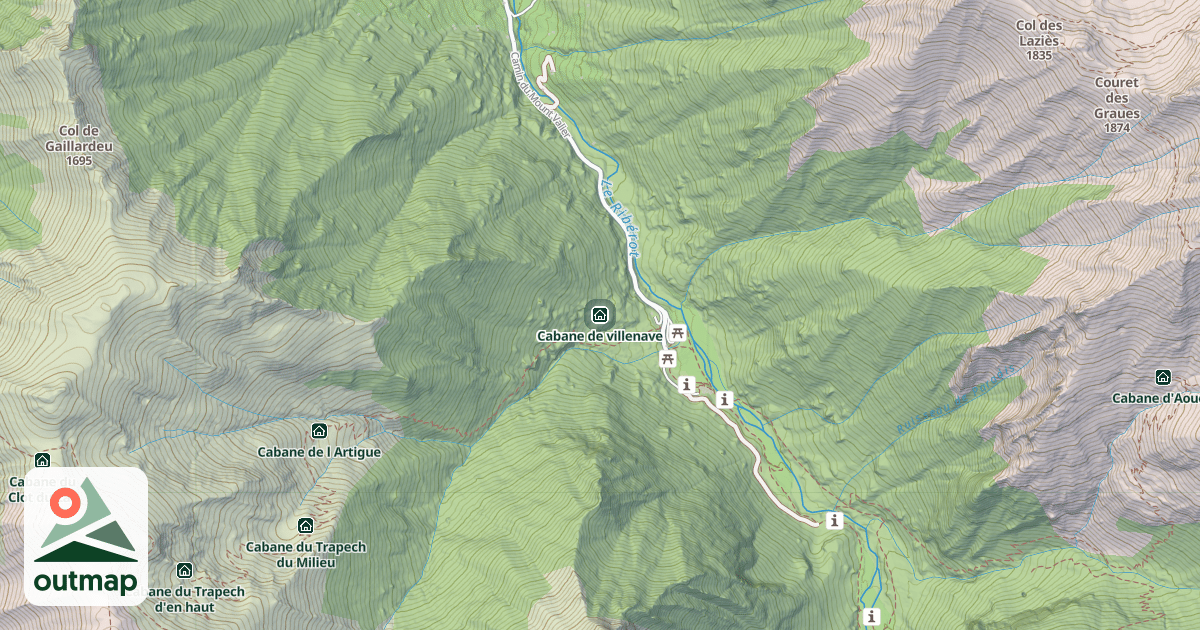 Map of Cabane de villenave