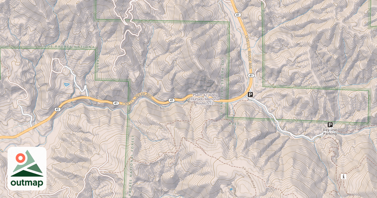 Map of Psalm 42 (Adela Hurtado Memorial Route)