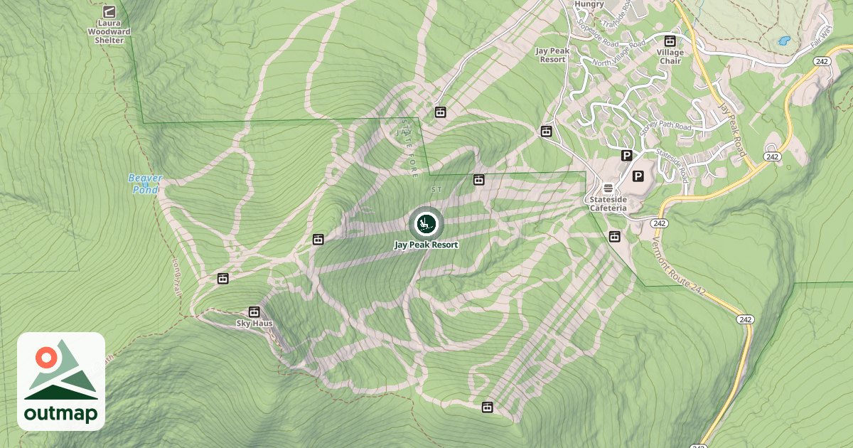 Map of Jay Peak Resort
