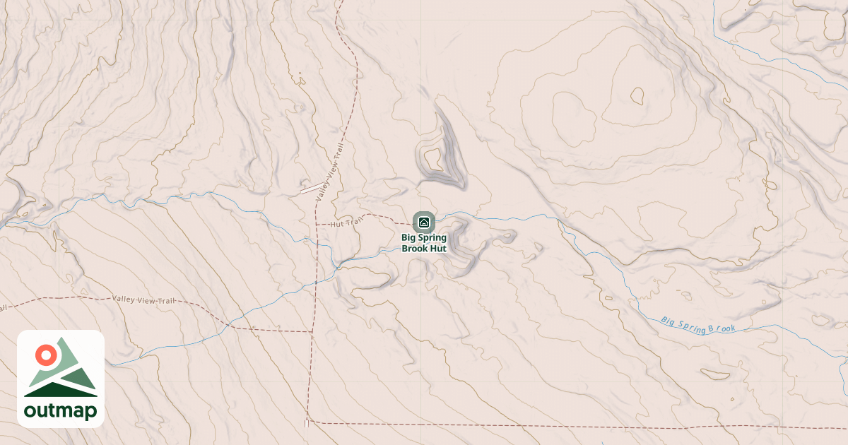 Map of Big Spring Brook Hut