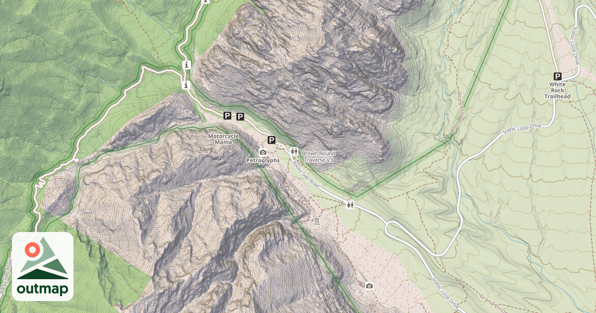 Map of Brown Round Traverse