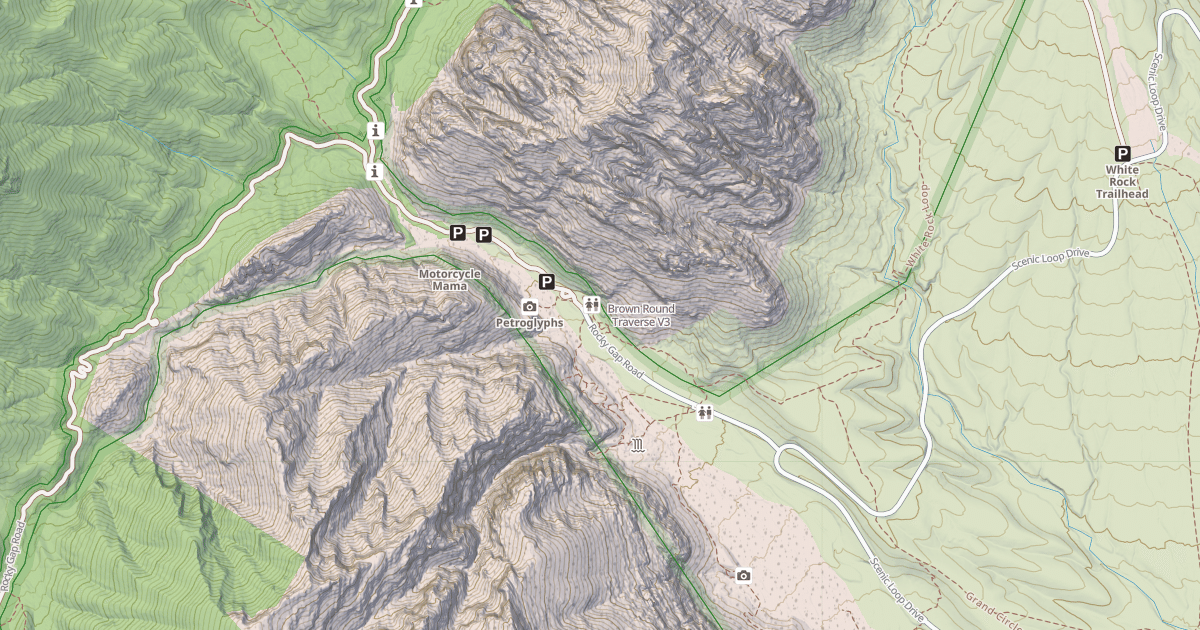 Map preview of Brown Round Traverse
