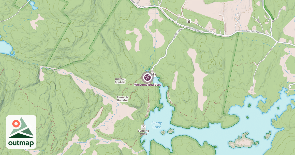 Map of Welcome Boulders