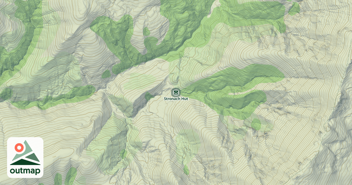 Map of Stronach Hut
