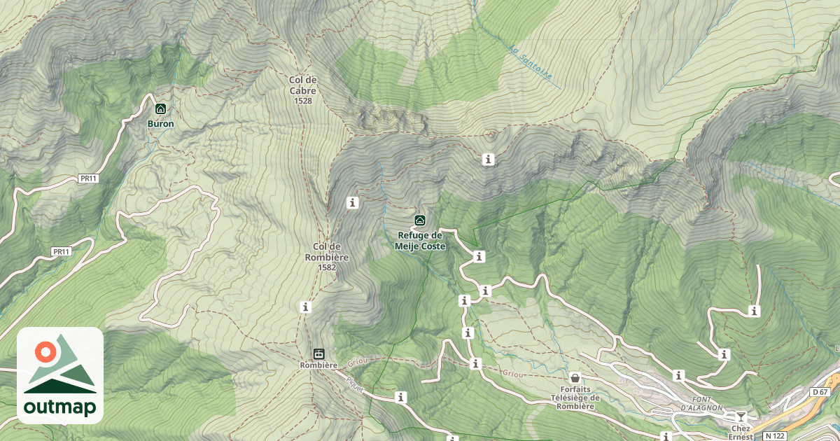 Map of Refuge de Meije Coste