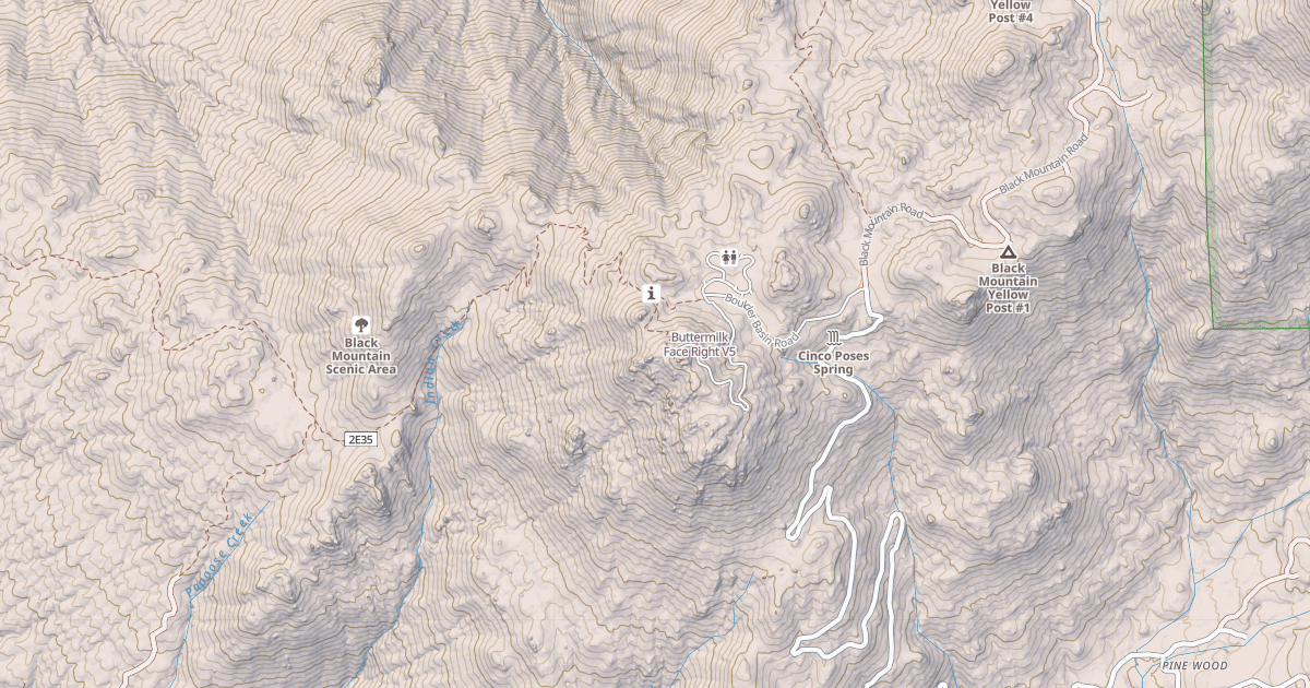 Map preview of Buttermilk Face Right