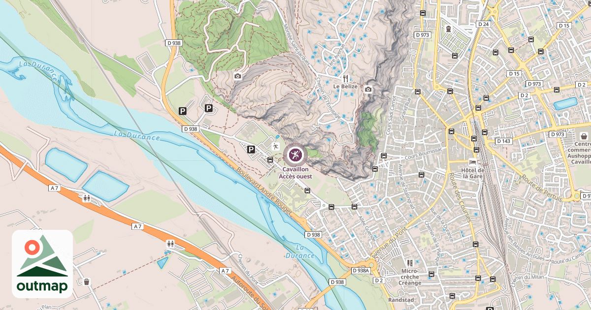 Map of Cavaillon Accès ouest