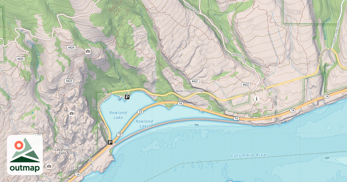 Map of Molly's Route