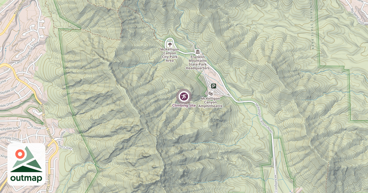 Map of Climbing Site