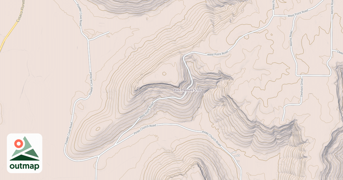 Map of Elvis Pressure