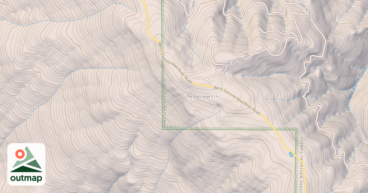 Map of The Dog's Nose
