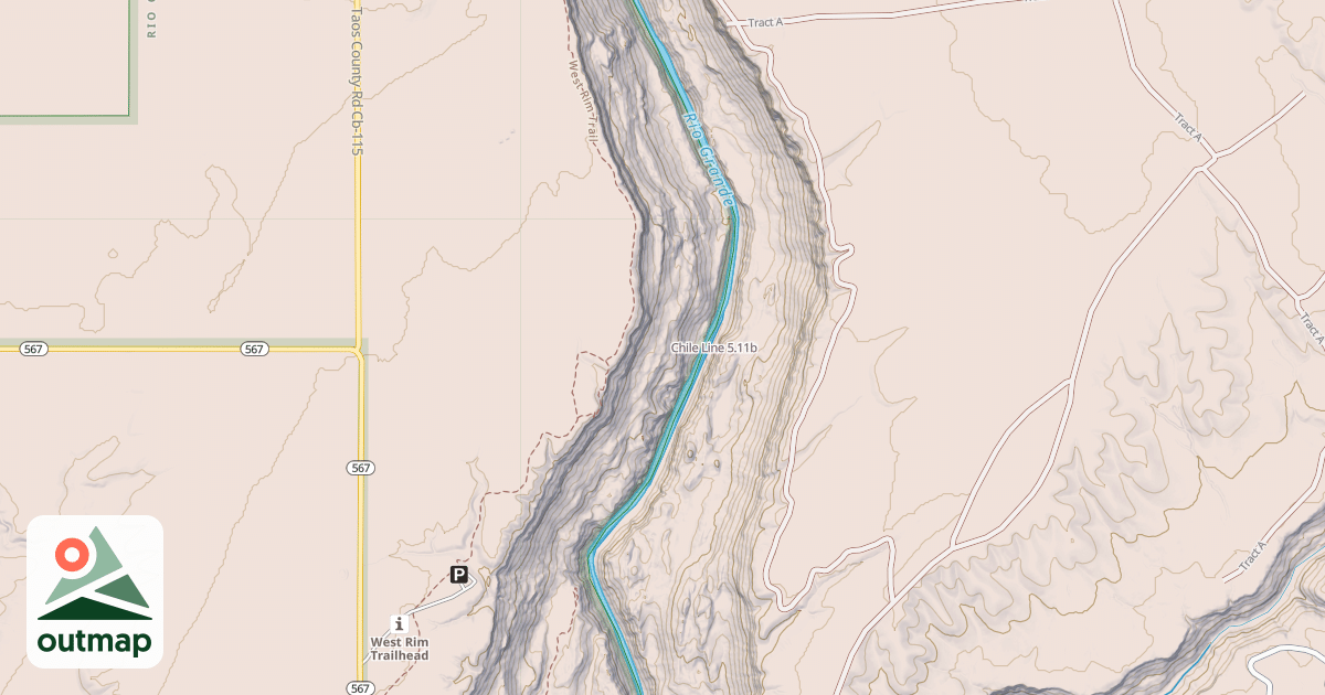 Map of Chile Line