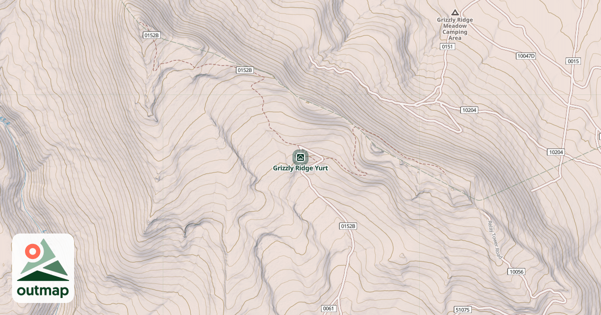 Map of Grizzly Ridge Yurt