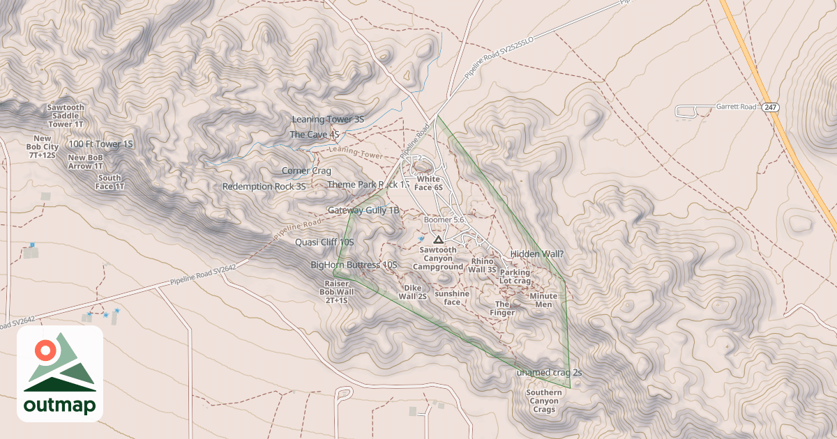 Map of Boomer