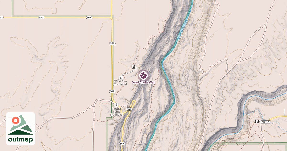 Map of Dead Cholla Wall
