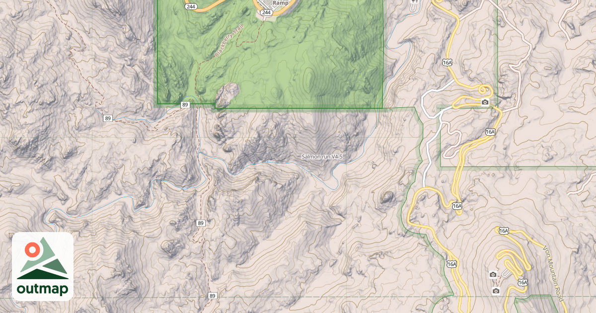 Map of Salmon run