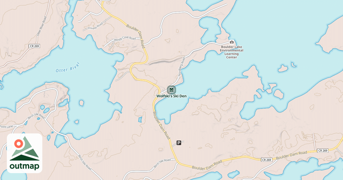 Map of Wolfski's Ski Den