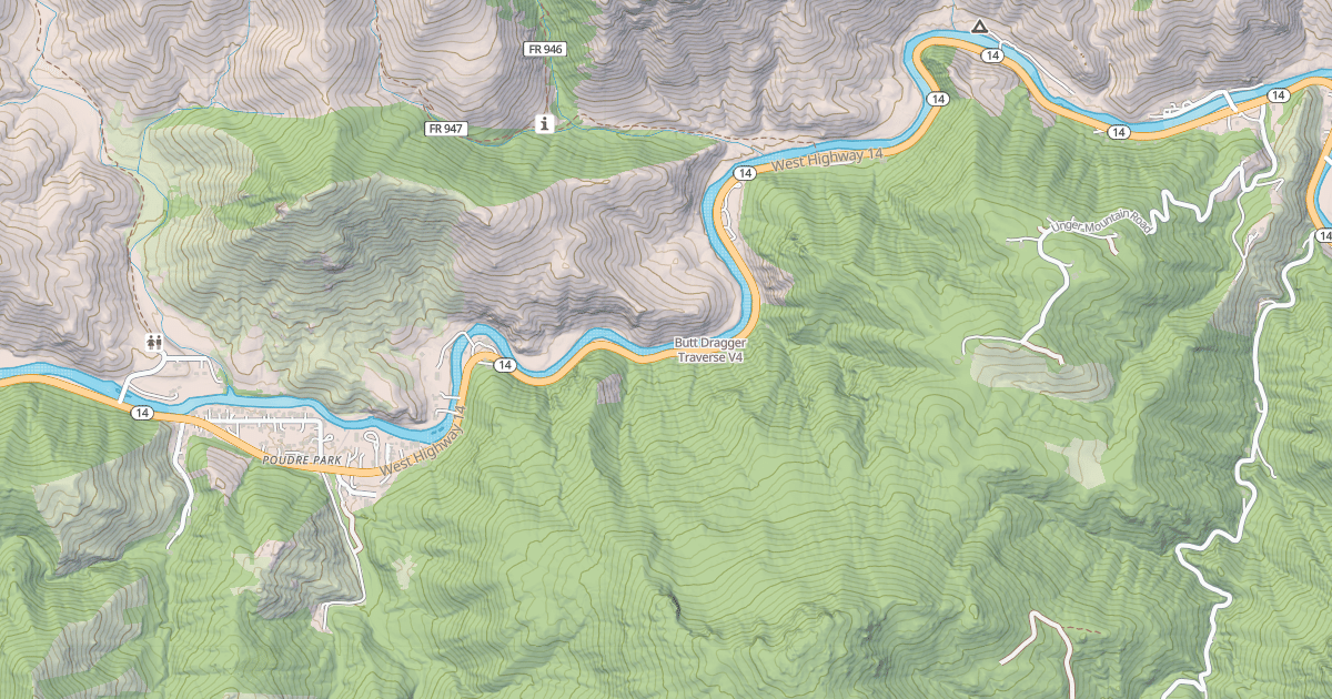Map preview of Butt Dragger Traverse