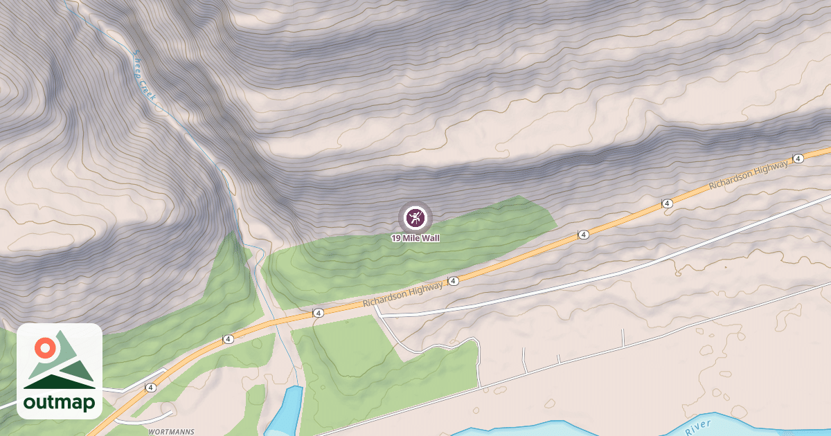 Map of 19 Mile Wall