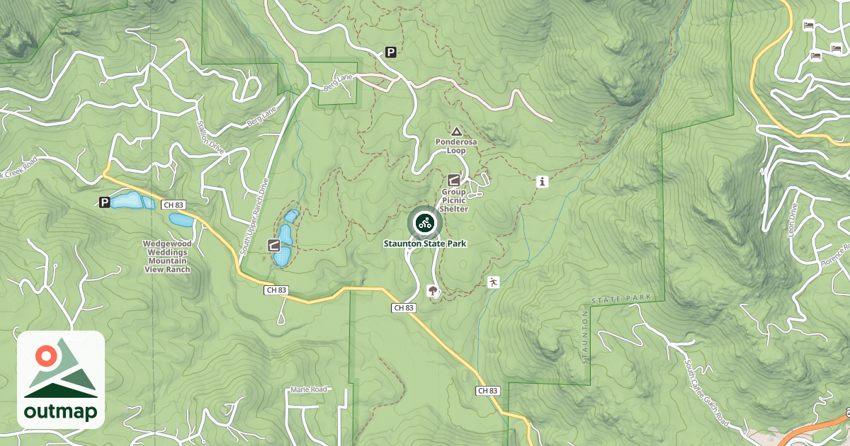 Map of Staunton State Park