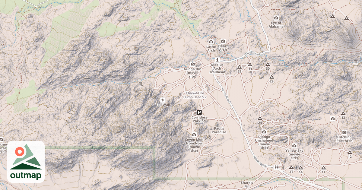 Map of Chalk-A-Dile Dumb Deed