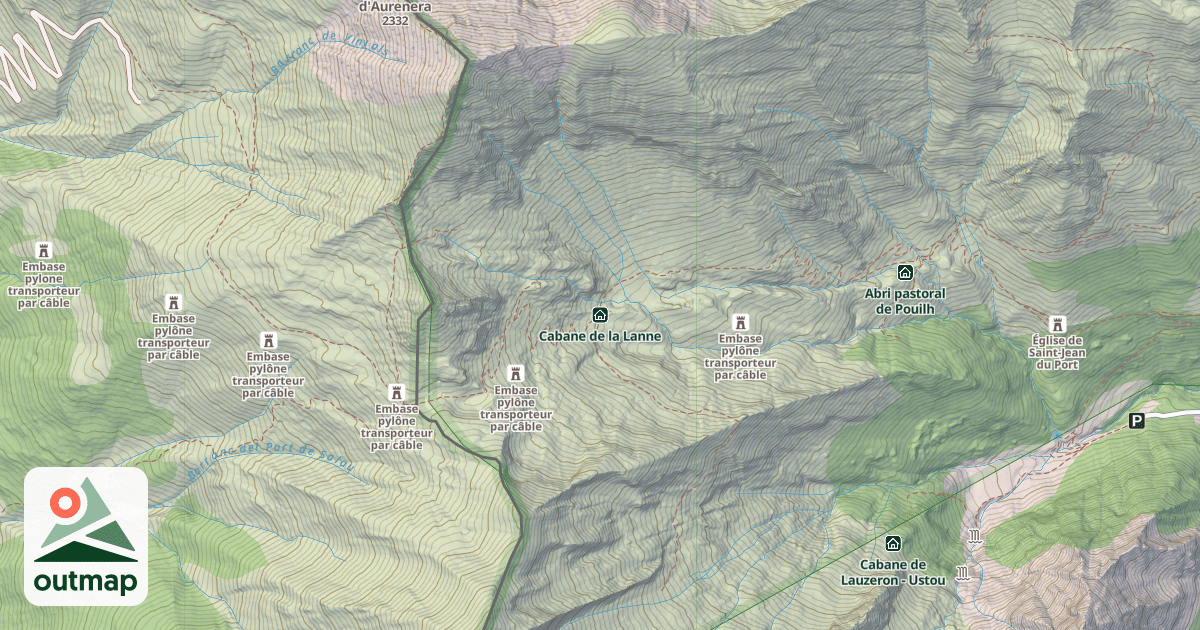 Map of Cabane de la Lanne