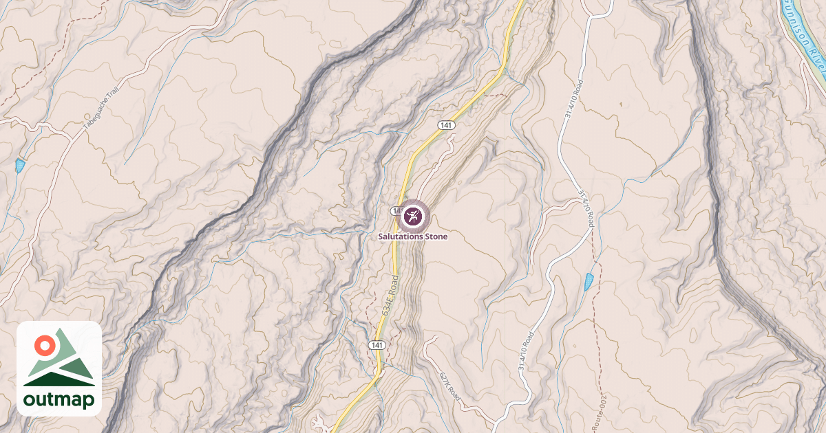Map of Salutations Stone