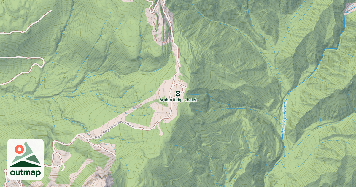 Map of Brohm Ridge Chalet