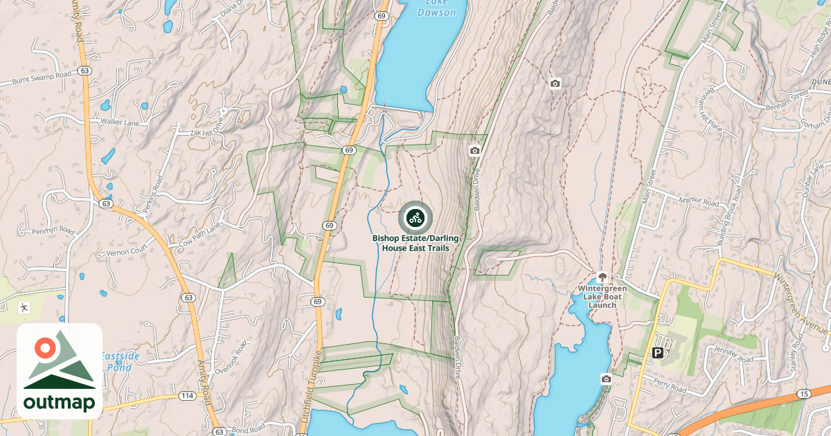 Map of Bishop Estate/Darling House East Trails