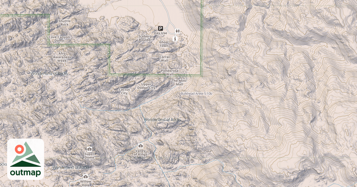 Map of Bulkhead Arete