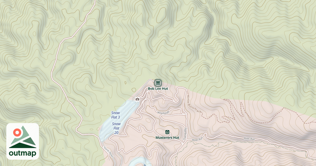 Map of Bob Lee Hut