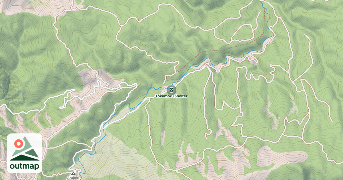 Map of Tokamoru Shelter