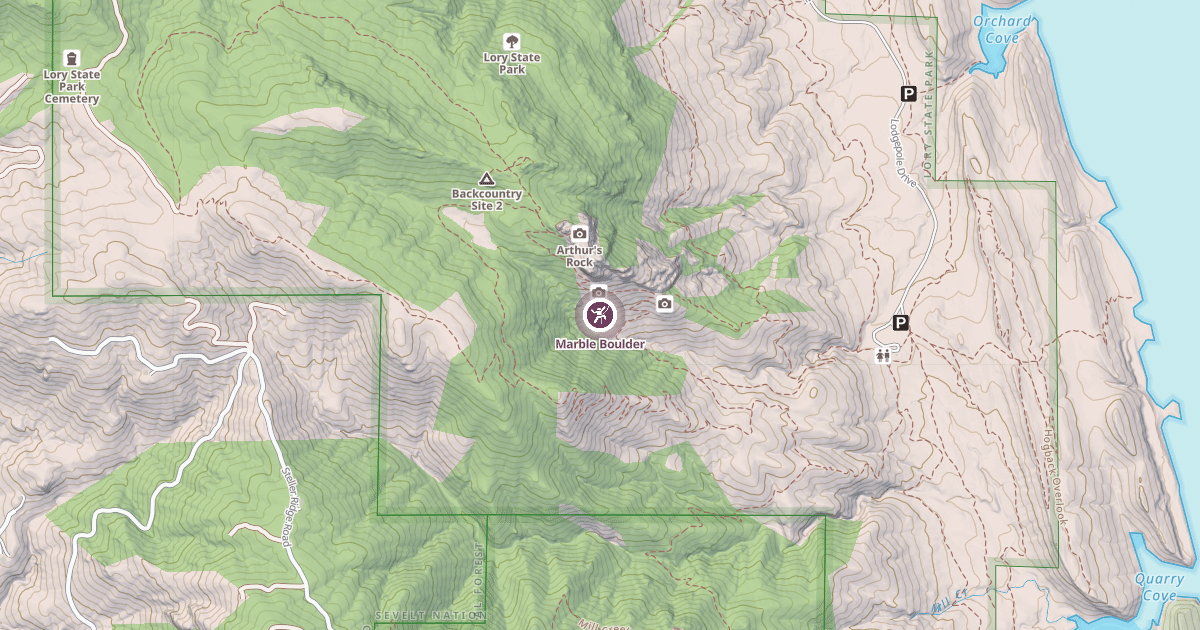 Map preview of Marble Boulder