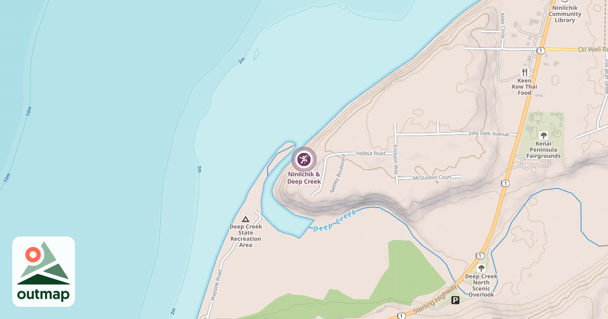 Map of Ninilchik & Deep Creek