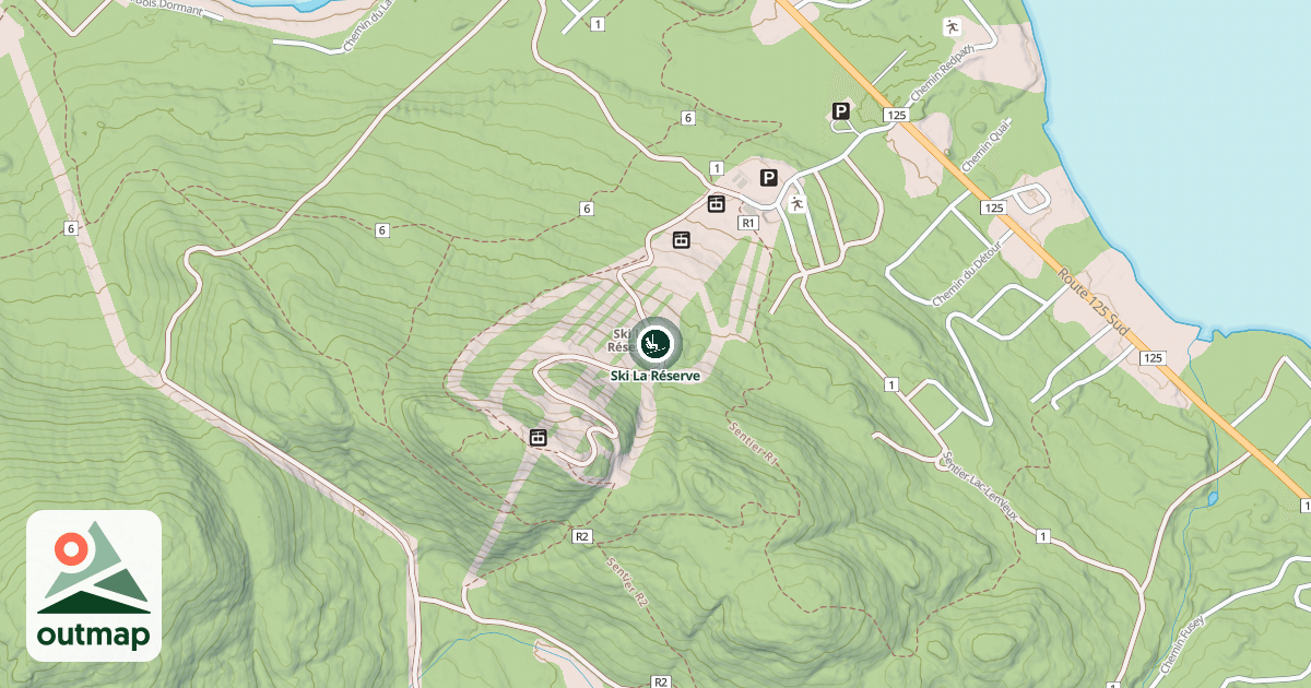 Map of Ski La Réserve