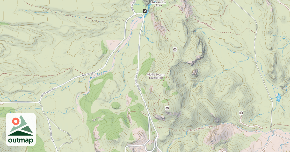 Map of Middle Socorro Louie