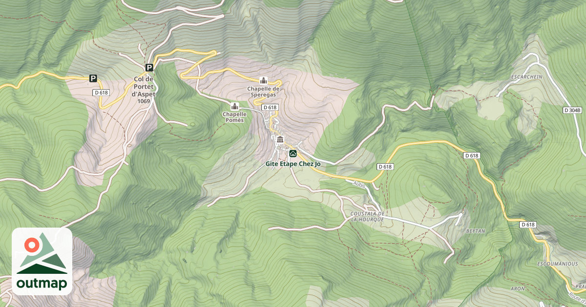 Map of Gite Etape Chez Jo