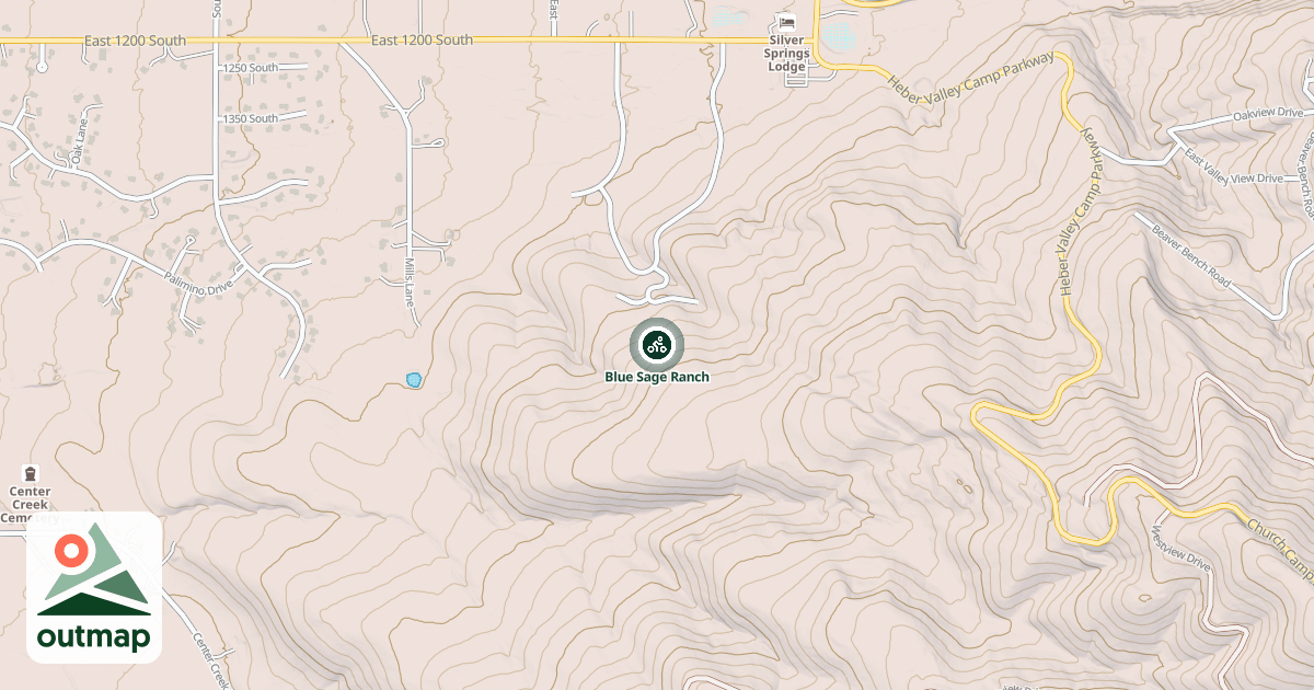 Map of Blue Sage Ranch