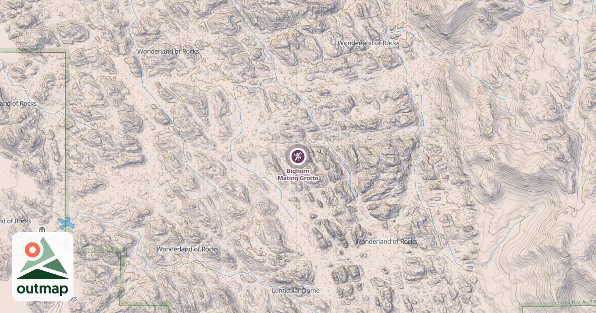 Map of Bighorn Mating Grotto