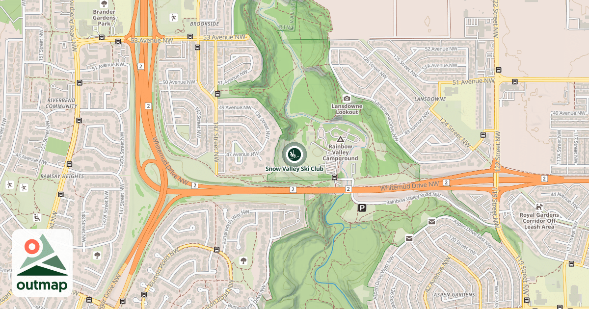 Map of Snow Valley Ski Club