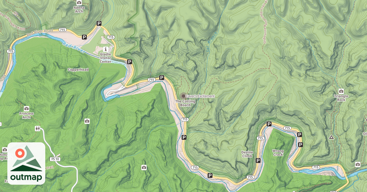 Map of Caver's Excitement