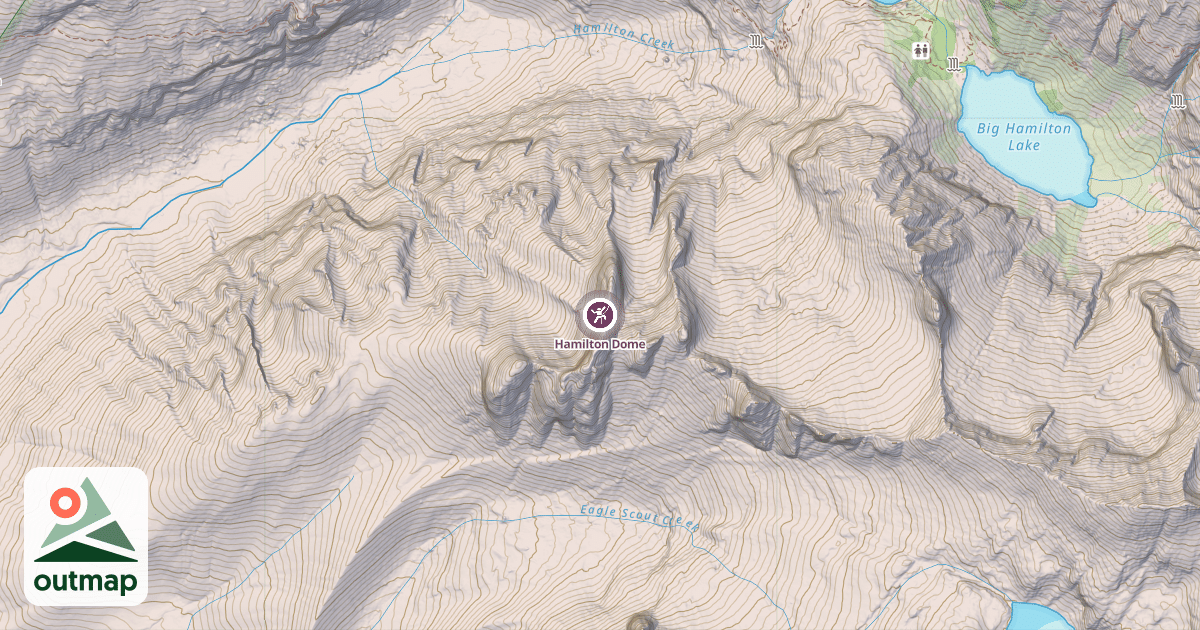 Map of Hamilton Dome