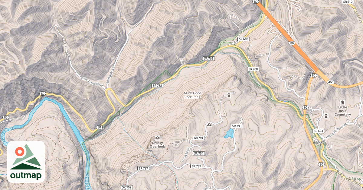 Map of Much Good Rock