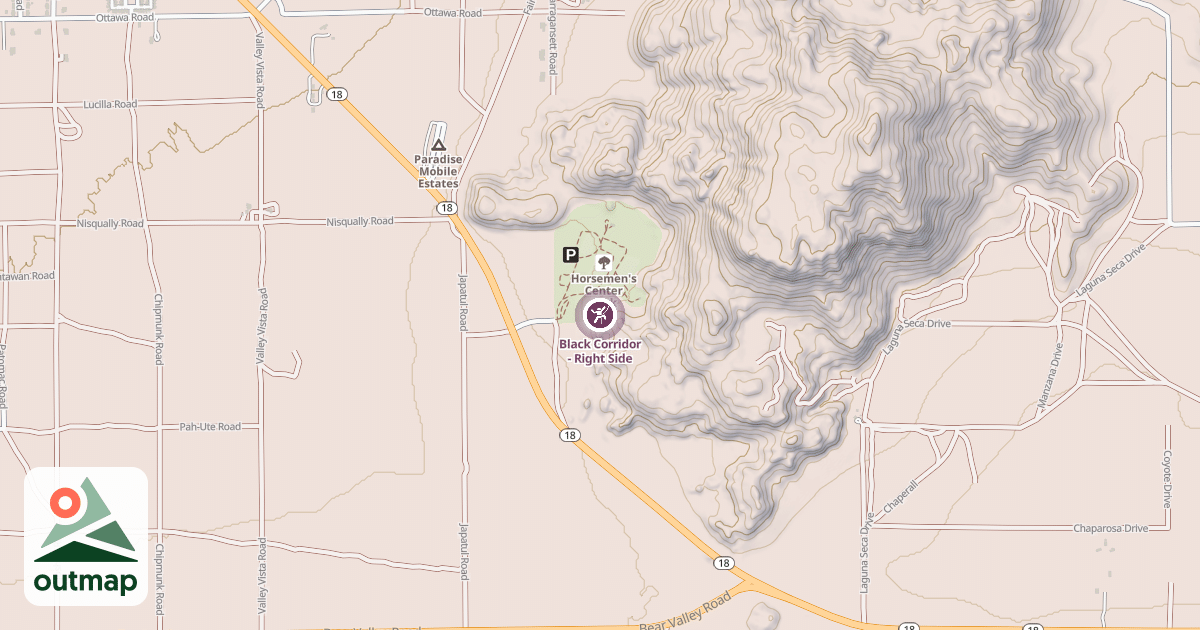 Map of Black Corridor - Right Side