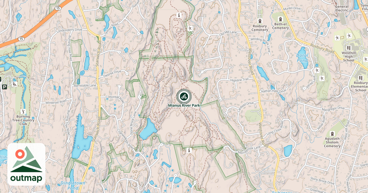 Map of Mianus River Park