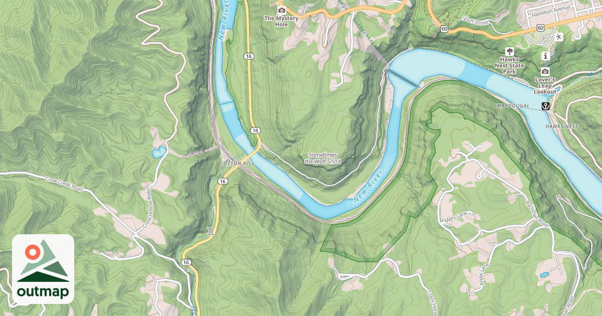 Map of Sometimes the Wolf