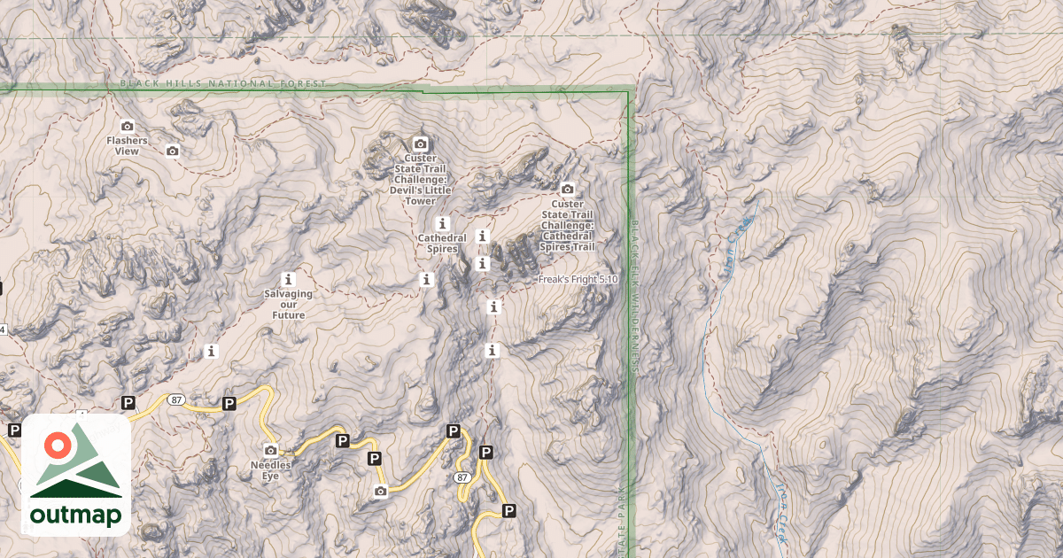Map of Freak's Fright