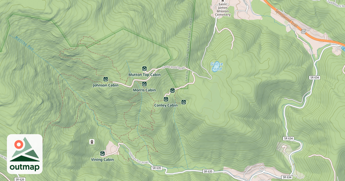 Map of Butternut Cabin